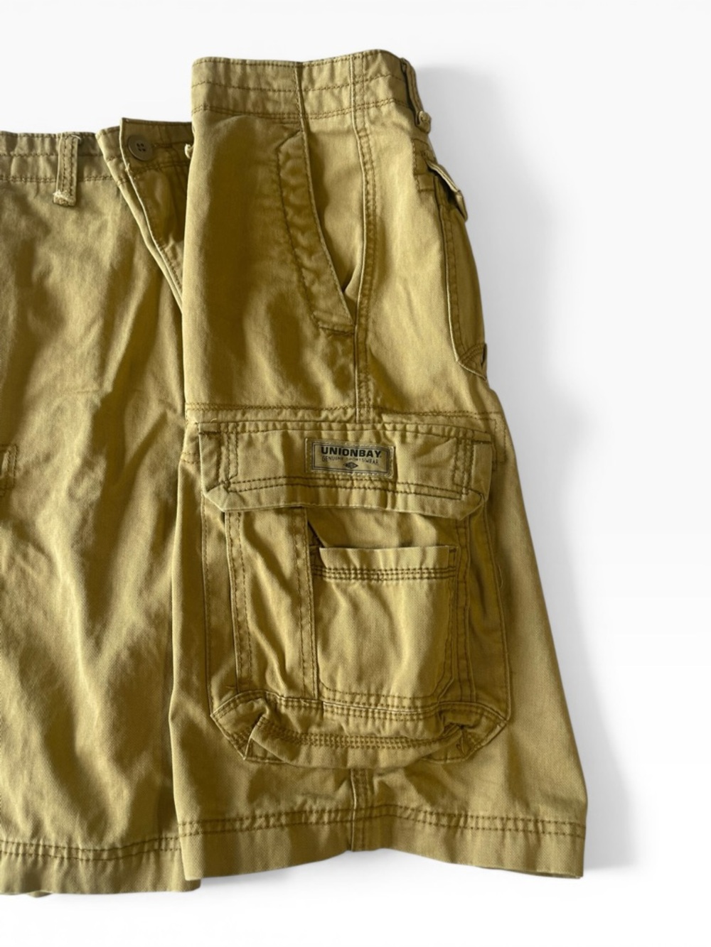 UNIONBAY Men’s Cargo Shorts - Khaki Tan - Picture 5 of 7